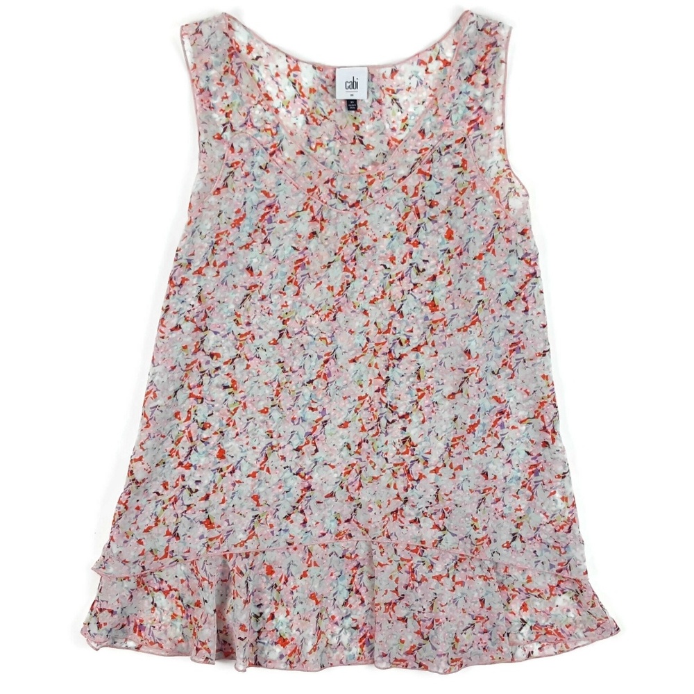 Cabi Bella Tiered Floral Blouse